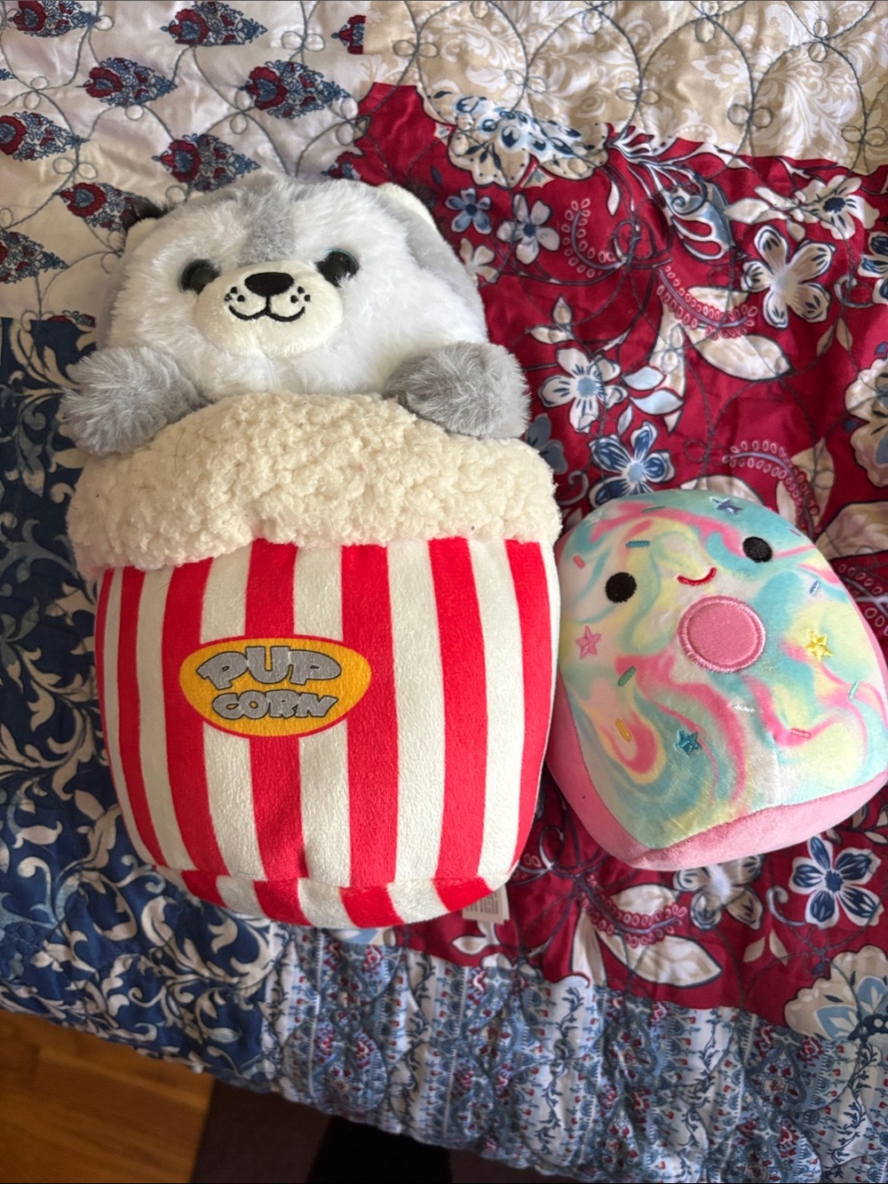 Squishmallows Pink Plush with Rainbow Logo Tag
